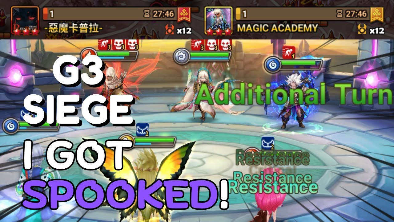G3 SIEGE : 惡魔卡普拉 / MAGIC ACADEMY - Halloween Came Early, Dressed as "VIO Procs"... - Summoners War