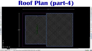 How to Create a Roof Plan in AutoCAD. For Beginners  - Part 4