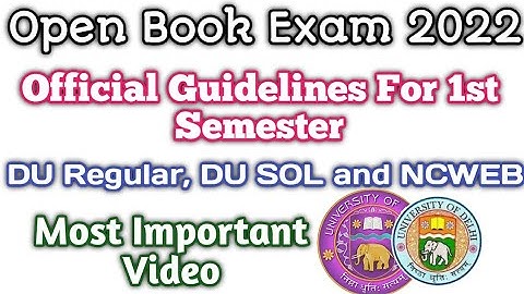 DU Regular/SOL/NCWEB OBE Guidelines March 2022 || 1st Semester OBE March 2022|| SOL OBE Instructions