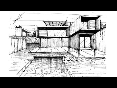Dibujo arquitectonico a MANO ALZADA a un punto de fuga - IMPROVISADO -  thptnganamst.edu.vn
