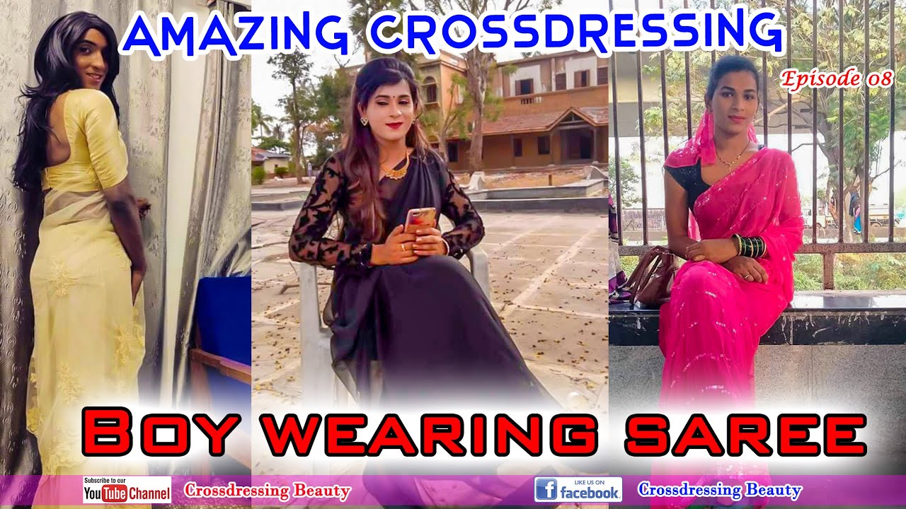 Amazing Crossdressing Male To Female Transformation Boy wearing