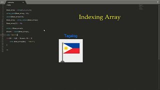 Indexing Array in PHP Tagalog Tutorial
