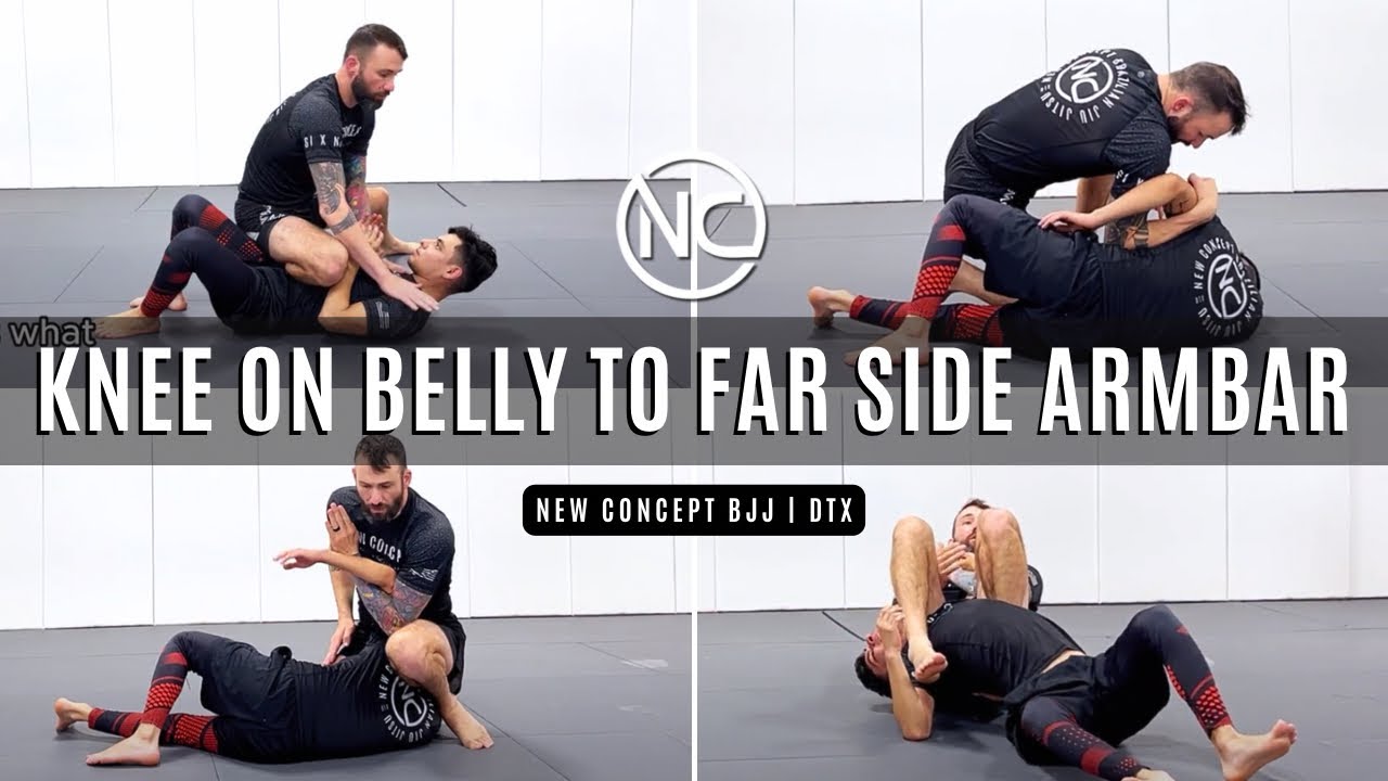 New Concept BJJ, Knee On Belly To Far Side Armbar