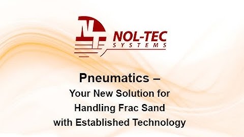Nol-Tec Pneumatic Conveying Frac Sand HD