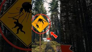 if you see this sign in the forest then run away as fast you can!😱 #shorts #viral #scary