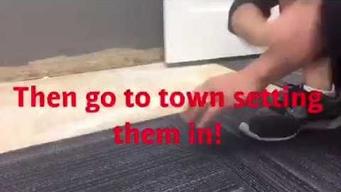 How to install carpet tiles, carpet squares carpettoolz.com