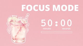 4 hour Aesthetic Pomodoro Timer 50/10 with chill lofi study music
