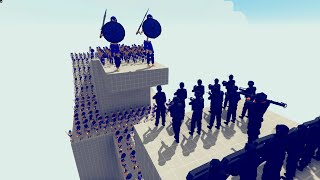 Police vs 100 Units - Totally Accurate Battle Simulator TABS