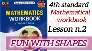 4th standard mathematics workbook lesson number 2 fun with shapes
