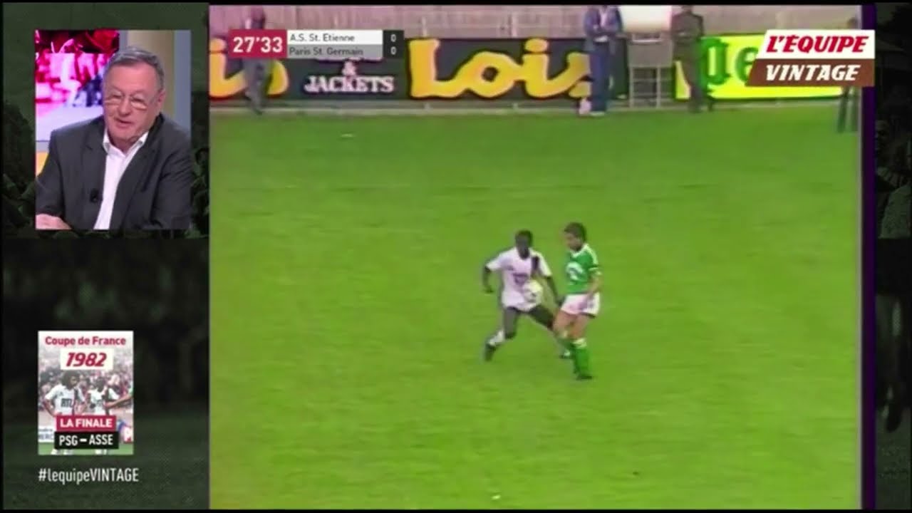 1981/82, PSG/ST-ETIENNE, finale Coupe de France - L'EQUIPE VINTAGE (2017) avec D.Roustan et N.Toko