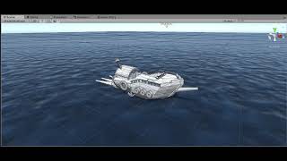 Unity3d wave open sea