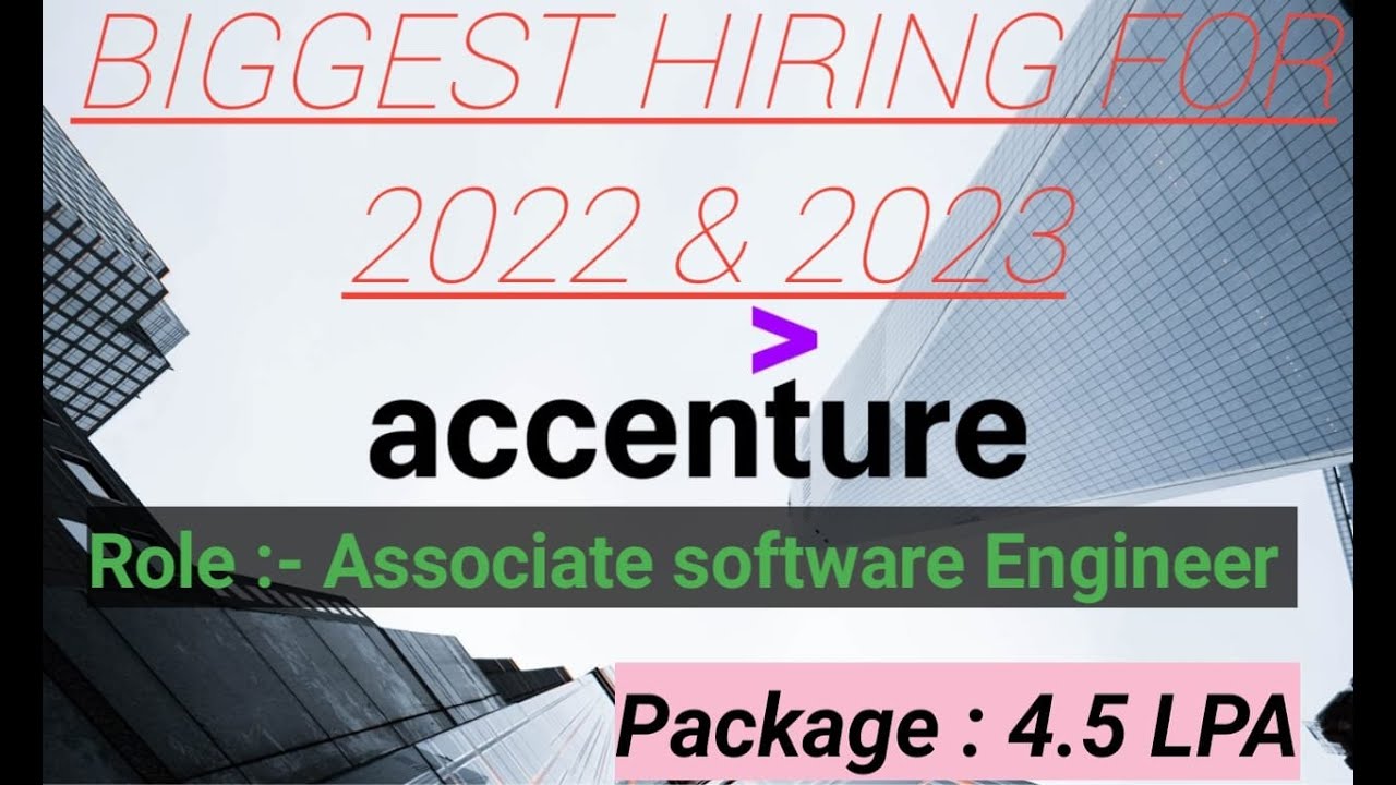 ACCENTURE Biggest Off Campus Hiring for 2023 & 2022 Batch Freshers ...