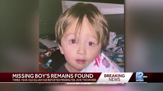Skeletal remains found confirmed as Elijah Vue, missing since February