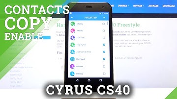 How to Copy Contacts in CYRUS CS40 – Transfer Contacts