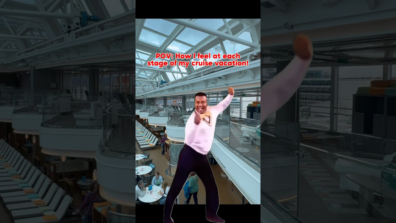 POV: How I feel at each stage of my cruise vacation!  #CruiseLife #Cruising