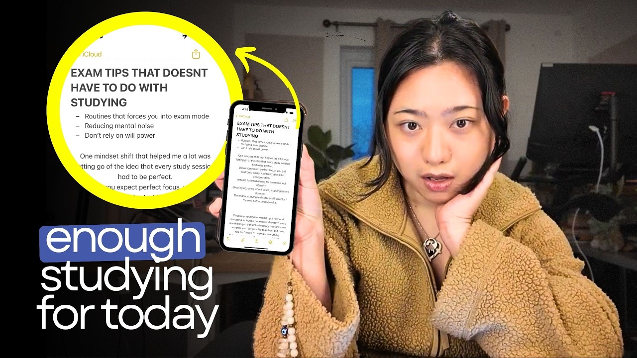 I stopped forcing myself to study and my focus came back - YouTube