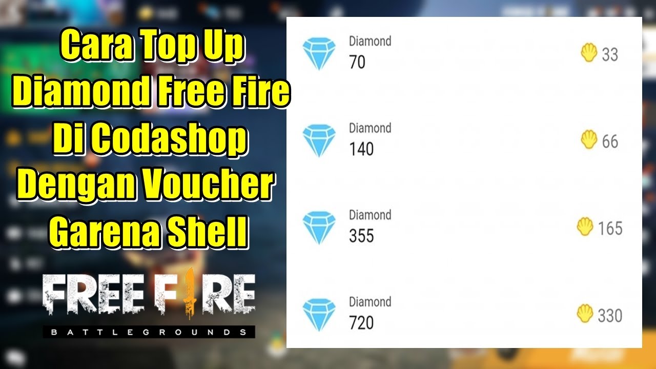 Cara Top Up Diamond Free Fire Di Codashop Dengan Voucher ...