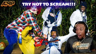REACTING TO AMP TRY NOT TO SCREAM!! FANUM GOT TO BE PLAYING!!!
