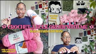 lets crochet a bulk bag charm order together! #crochet