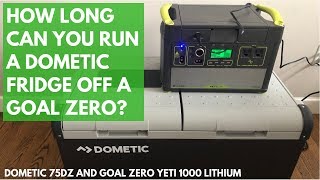 Running a Dometic Fridge Off a Goal Zero Battery