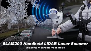 Slam200 Wearable Lidar Scanner Lightweight Vest Setup & Real-Time Point Cloud Mapping