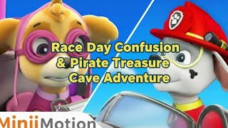 Lego Paw Patrol Race Day Confusion & Pirate Treasure Cave Adventure