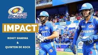 The opening batting duo for mi, rohit sharma and quinton de kock talk
about their partnership, responsibilities, impact they have on each
other's per...
