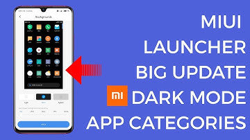 Miui 11 Launcher Update With App Drawer | Change Background Colour | Dark Mode