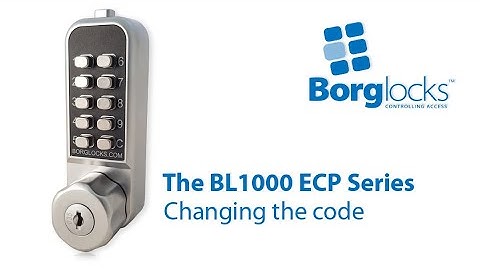 How to code change an ECP lock - BL1000 series