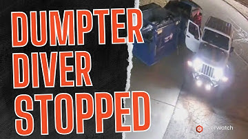 Dumpster Diver Stopped with Remote Surveillance Guards