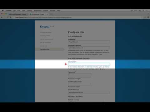 6. How to set up a Drupal installation