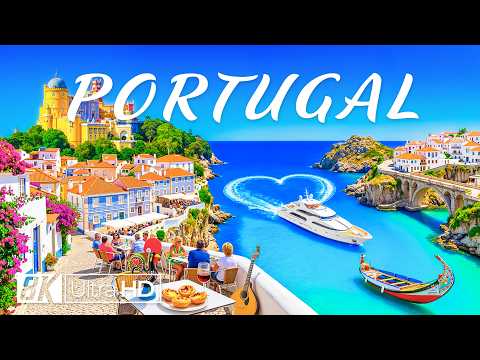 PORTUGAL 8K Virtual Tour 🇵🇹 🚤 Algarve Coastline, Colorful Towns & Atlantic Beauty 🌊