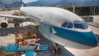 FS2024 | Cathay A343 ✈ Hong Kong → Bali | Full Flight Simulation