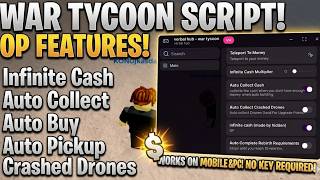 *NEW* War Tycoon Script - Auto Farm, Infinite Cash, Auto Buy, No Key! Mobile & PC