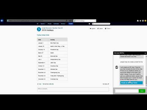 KTSL Conversational Service Management: HR Portal Use Case demonstration