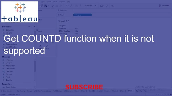 Get Count distinct when COUNTD function not available