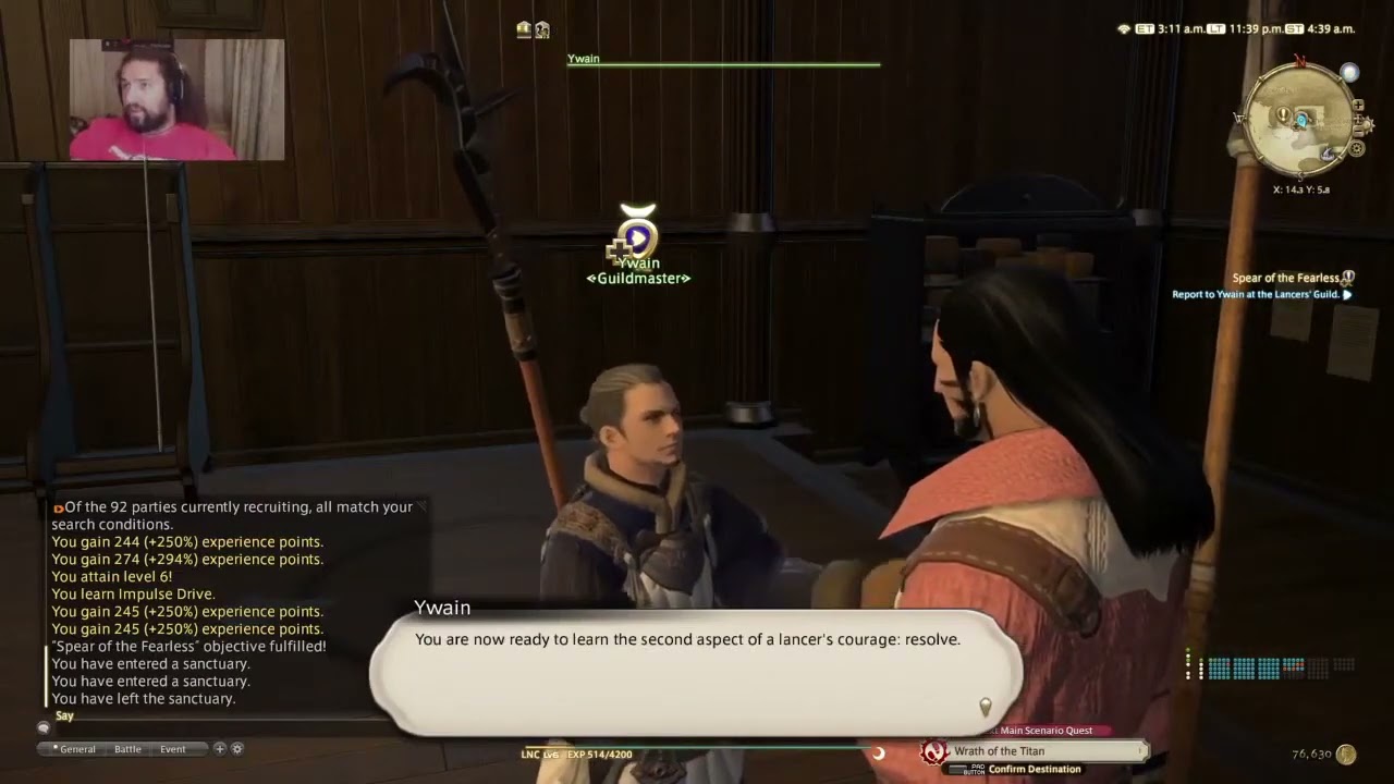 [Final Fantasy XIV: A Realm Reborn] Lancer Questline - Level 5