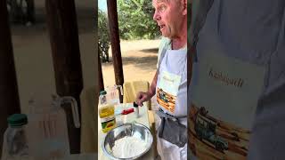 step1 Bake your own fresh bread in a Potjie in the Kgalagadi Transfrontier Park