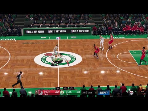 NBA LIVE 19 New Patch 1.22 W/ Commentary! Portland Trail ...