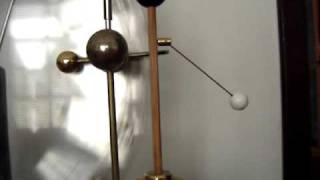 Henley electrometer with wimshurst machine