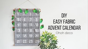 Fabric advent Calendar DIY