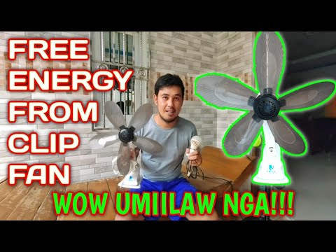 FREE ENERGY | CLIP FAN | ELECTRIC FAN | WIND GENERATOR