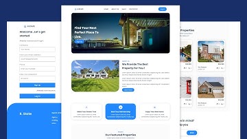 Create Responsive House Rent Website Using Only HTML CSS - HTML CSS Only