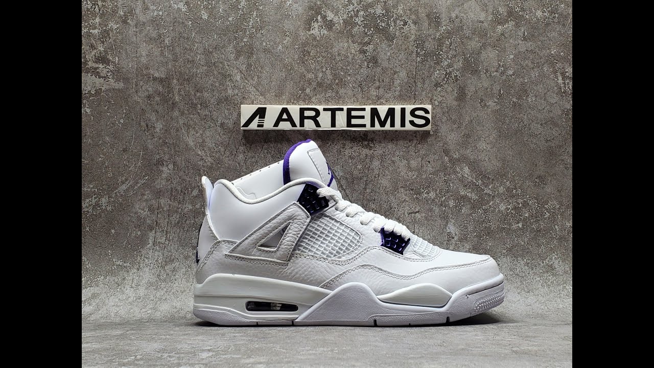 jordan 4 metallic purple fake vs real