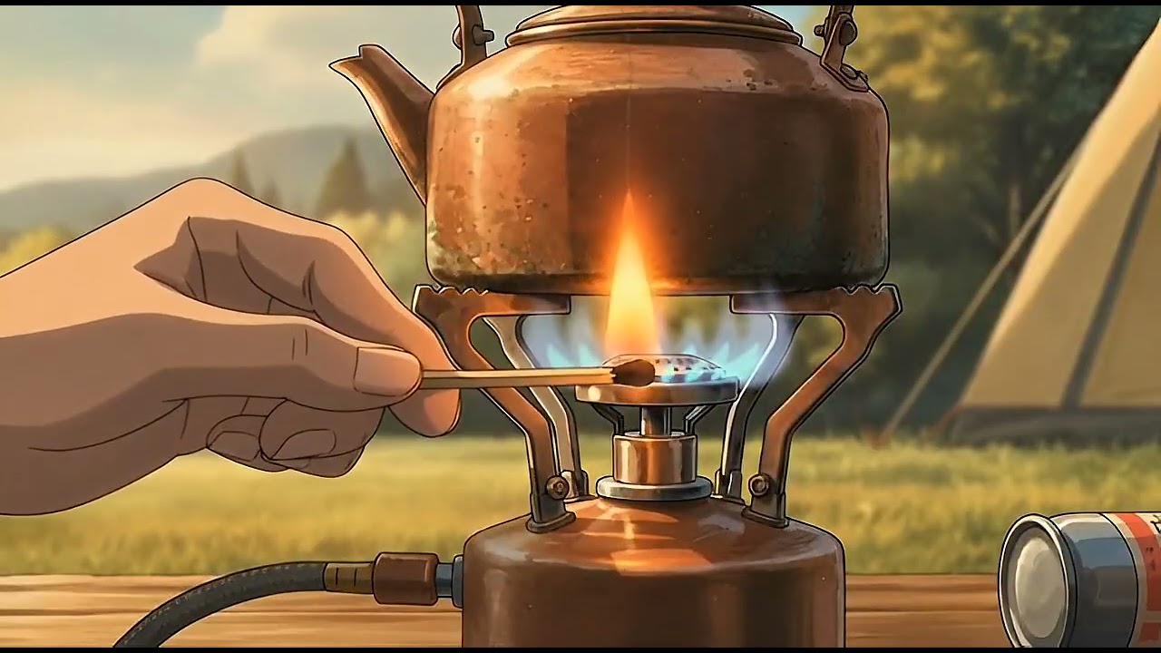 COZY RAINY DAY WITH ELARA in CAMPER VAN 🌧️🍲  | STUDIO GHIBLI STYLE ASMR