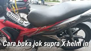 Cara buka jok supra x helm in