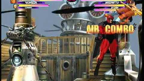 MvC2: Magneto 2x Throw 100% Sequence