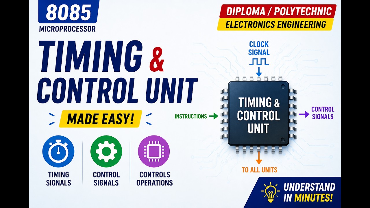 Control Unit Explained in Microprocessor | Timing Signals & Operations ...