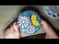 Dotted Butterfly Coaster Painted by Feet