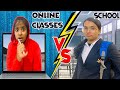 ONLINE STUDENTS VS SCHOOL STUDENTS l Comedy Video | Types of Students l Ayu And Anu Twin Sisters